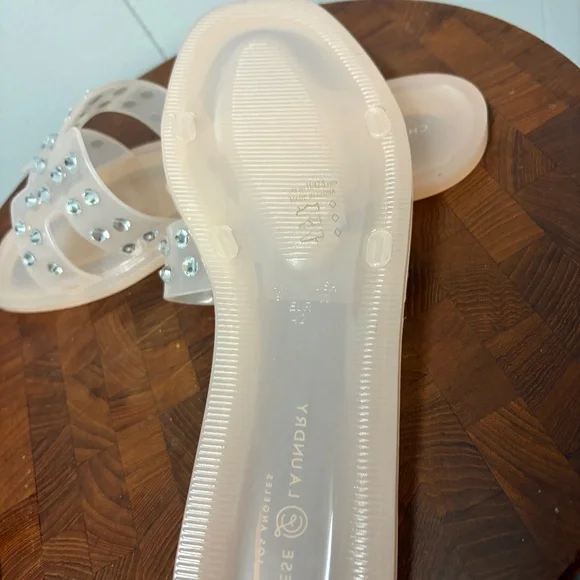Chinese Laundry Charli light pink vinyl Jelly Sandals Size 11 - Picture 8 of 8